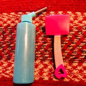 Watering Bottle 4 Days Container, Pup/Doggy Brush